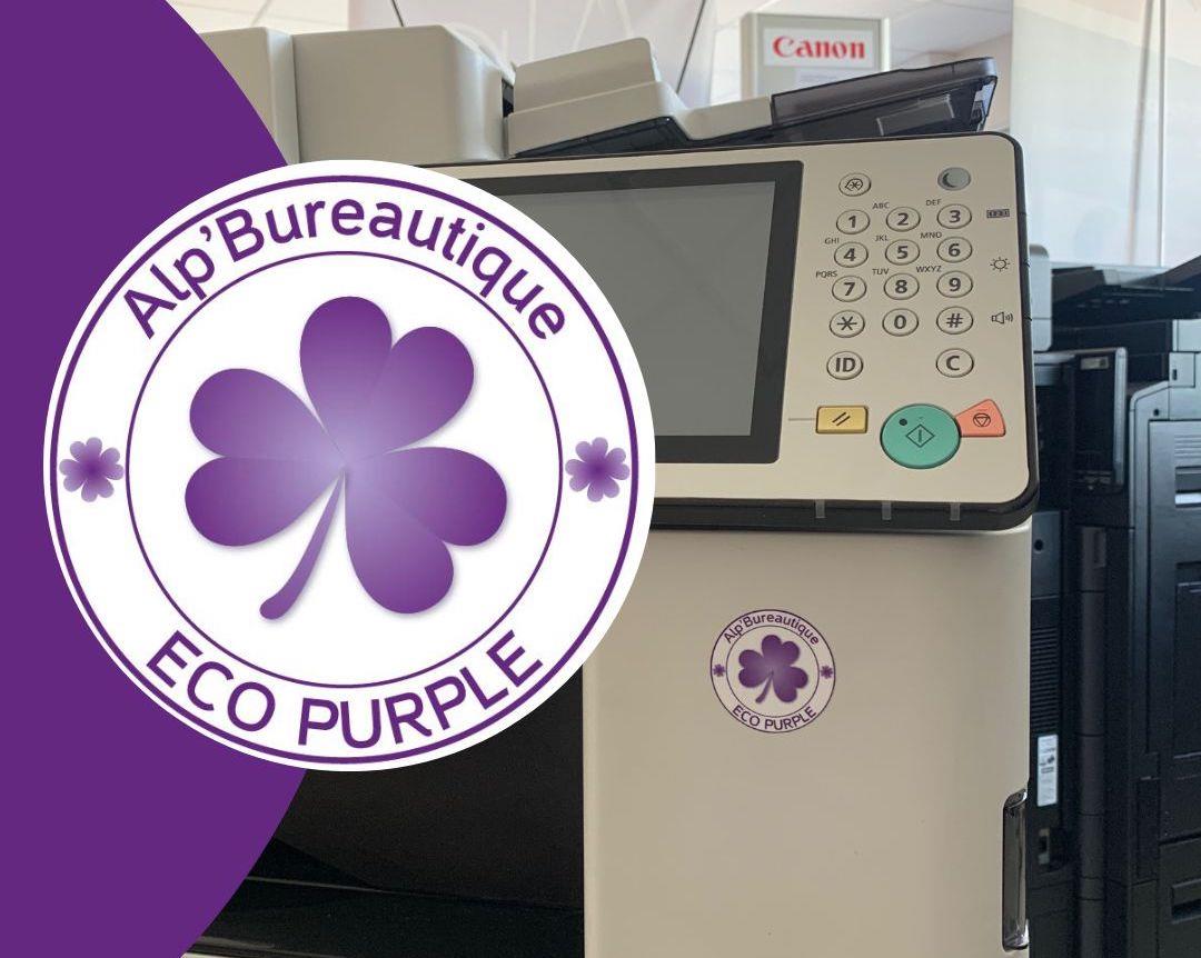 Eco Purple : la nouvelle gamme de photocopieurs reconditionnés et éco-responsables par Alp'Bureautique